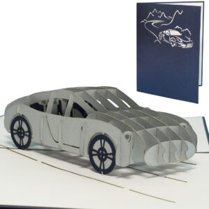 Pop Up Karte, 3D Karte, Auto, Sportwagen, N145