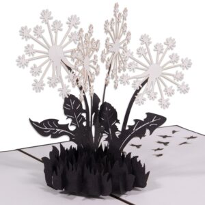 Pop Up Karte, 3D Karte, Kondolenz, BeileidsKarte, Pusteblumen, N387