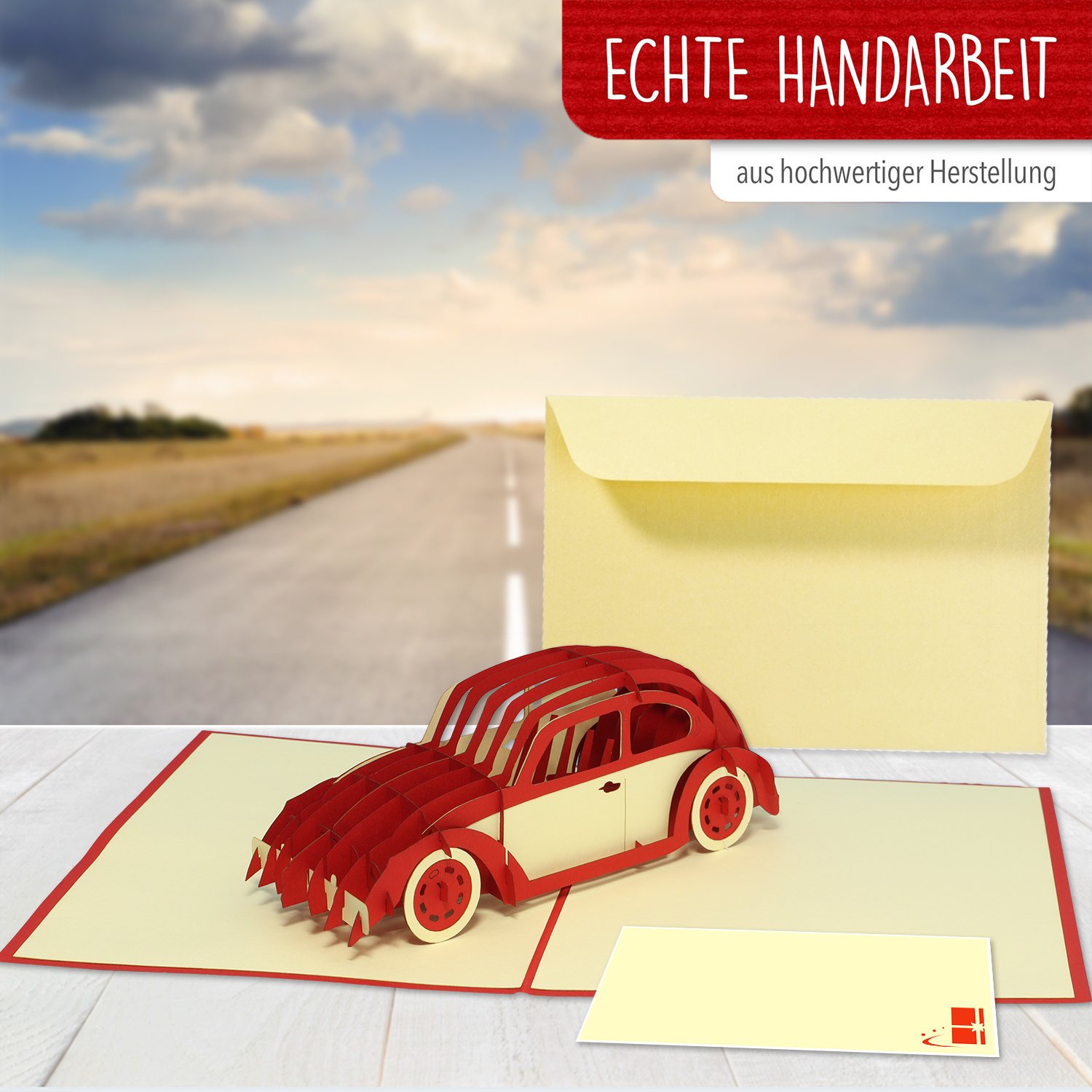 Pop Up Karte, 3D Karte, Auto, Führerschein, N370 – Image 4