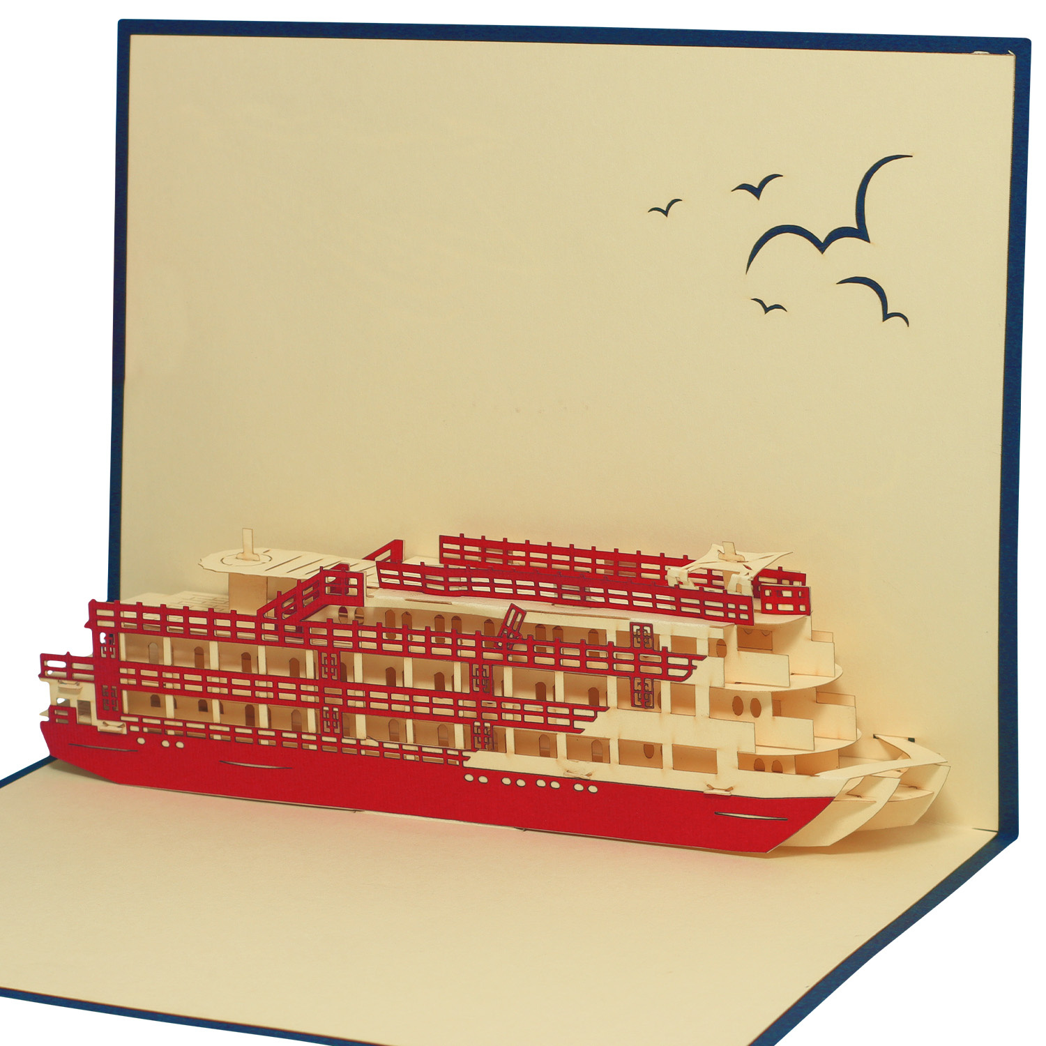 Pop Up Karte, 3D Karte, Kreuzfahrt, N115