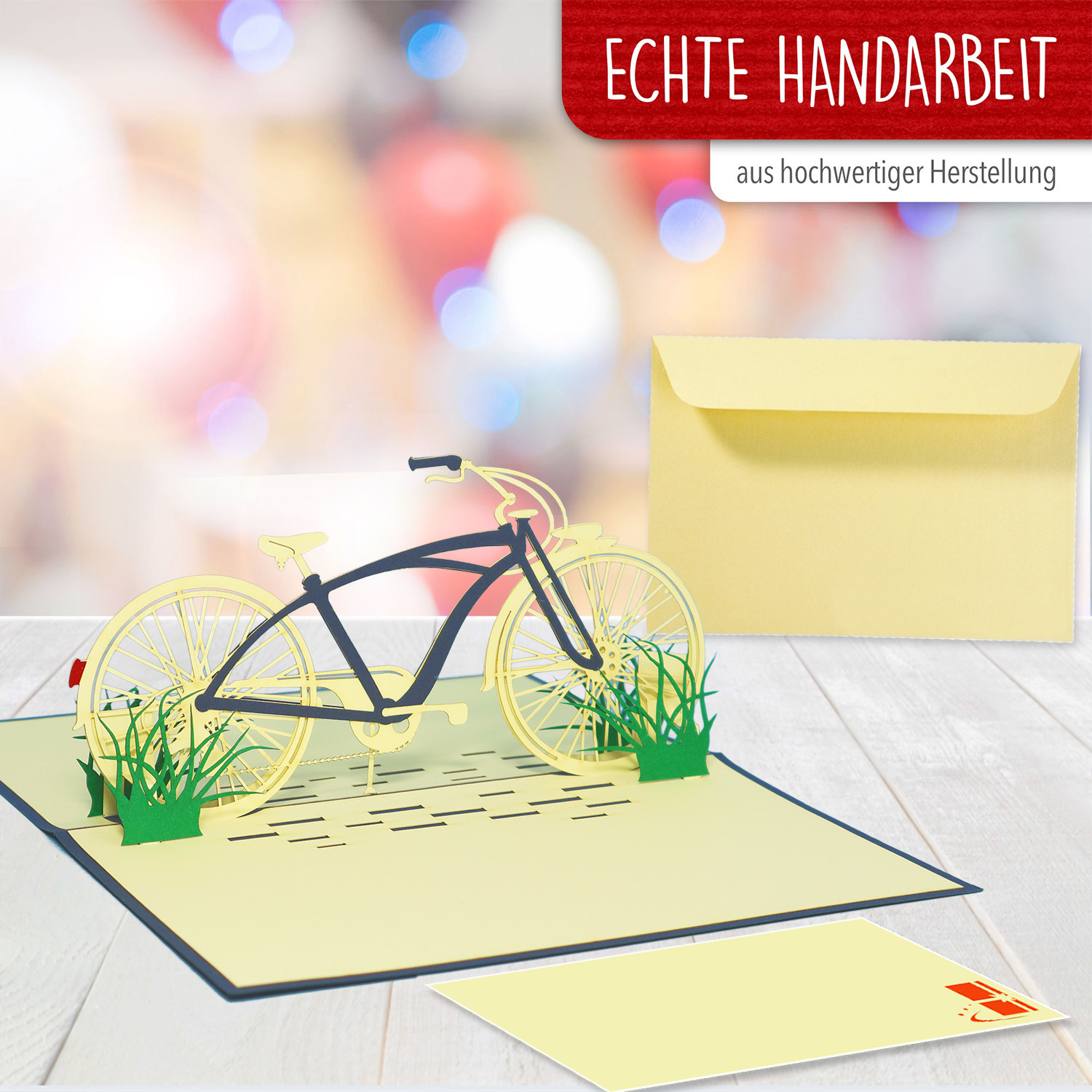 Pop Up Karte, 3D Karte, Fahrrad, N154 – Image 4