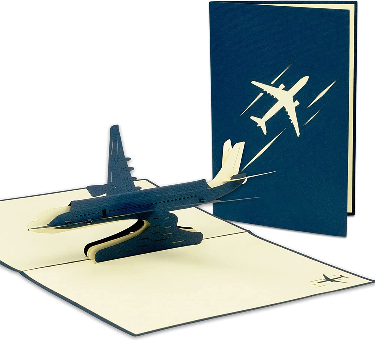 Pop Up Karte, 3D Karte, Flugzeug, N147