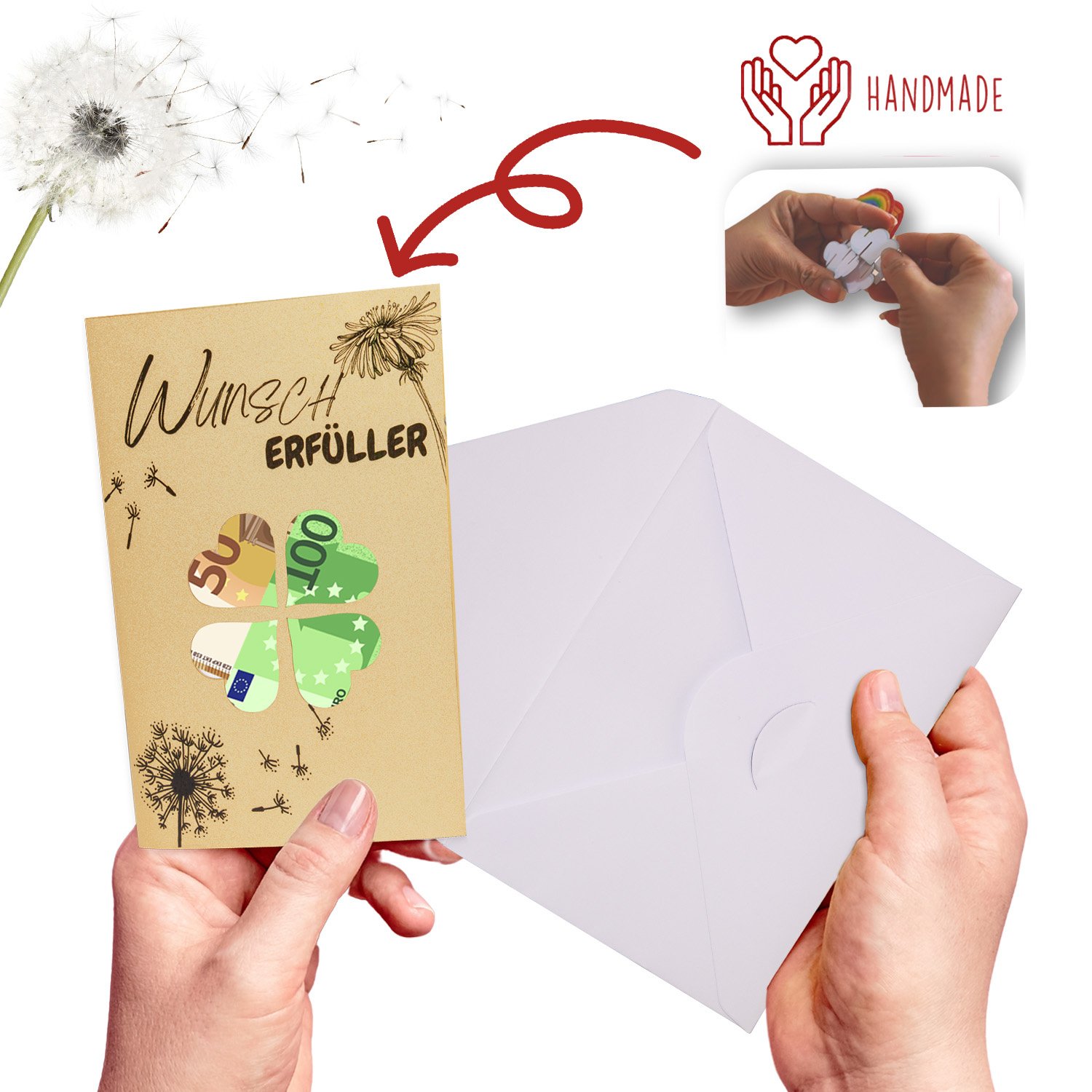 Pop Up Karte Geldgeschenk Wunscherfüller, N161 – Image 5
