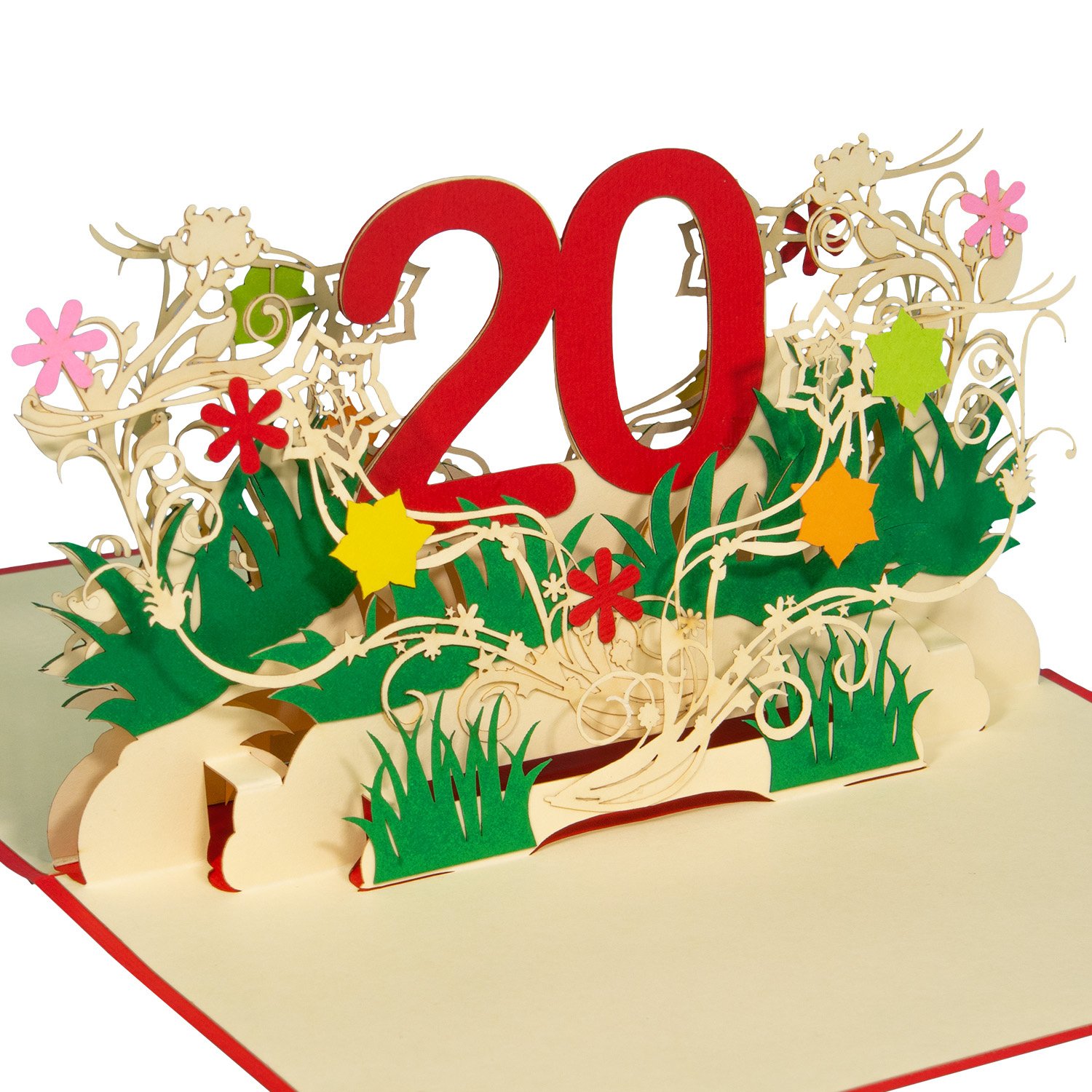 LINPopUp Karte Geburtstag, Geburtstagseinladung, Jubiläum, 20, N299