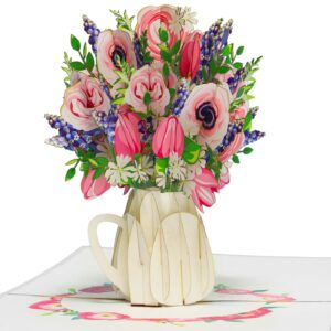 Pop Up Karte, 3D Karte, Blumenstrauß, Blumen, N507
