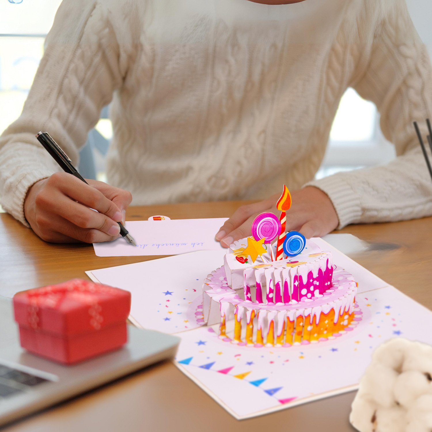 Pop Up Karte Geldgeschenk Geburtstagskarte, N73 - immagine 4
