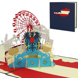Pop Up Karte, 3D Karte, Wien, N236