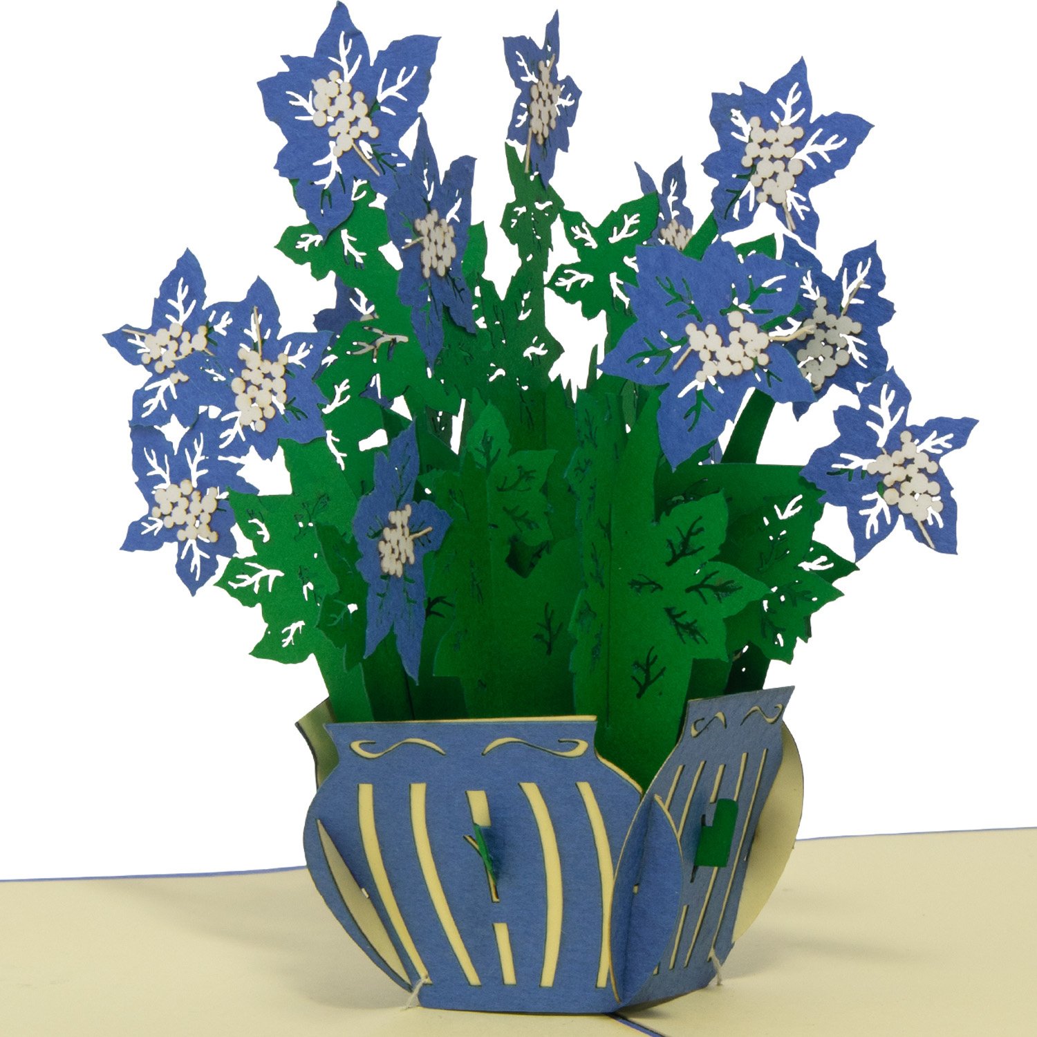 Pop Up Karte, 3D Karte, Blumen, N391