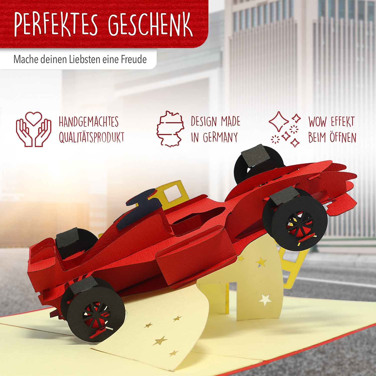 Pop Up Karte, 3D Karte, Formel 1, Rennauto, N313 – Bild 3