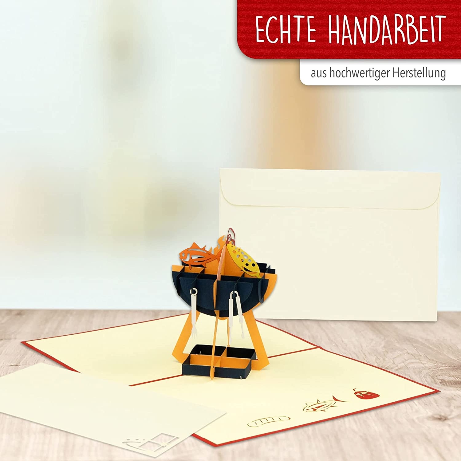 Pop Up Karte, 3D Karte, Grill, N272 – Image 4